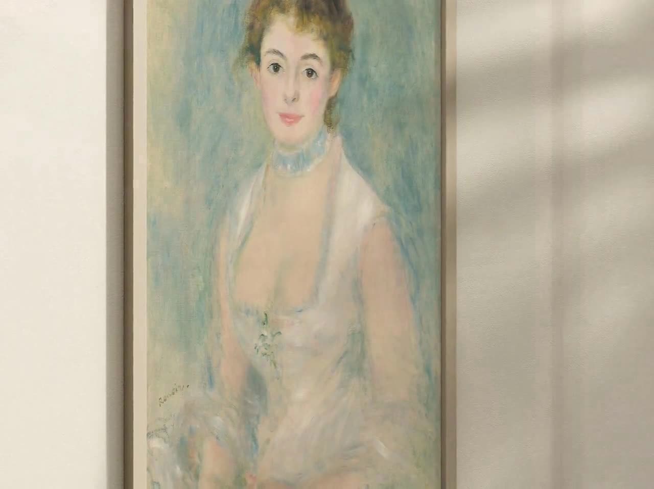 アンリオ夫人 – オーギュスト・ルノワール c. 1876 年油彩キャンバス